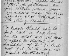 Shooting06 Extracts from 1908 shooting diary of William Shakespeare from Henley