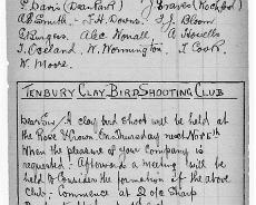 Shooting07 Extracts from 1908 shooting diary of William Shakespeare from Henley