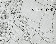 Hadfielda Plan of Stratford Basin on the late c19th. Note that then entire Bancroft area was a canal basin with associated warehousing