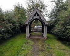 DJI_0253 Entrance gateway to Wroxall Burial Ground