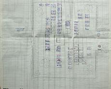 Wroxall Cemetary Plan Hand drawn plan of burial ground from c1990