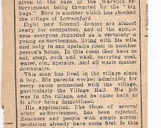 SCAN0563 Appeal for Council Housing in Lowsonford. Warwick Advertiser 20/2/48