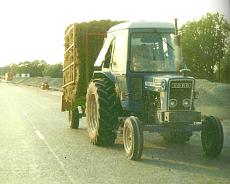 Tractor on M40