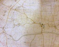 Tithe map Rowington - high contrast Part of the 1847 Rowington Tithe Map showing the central part of Rowington village. A complete transcription of the Tithe Apportionment book, showing the field...