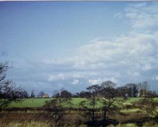 B101 Pinley looking north towards Durham Ox. 1980s