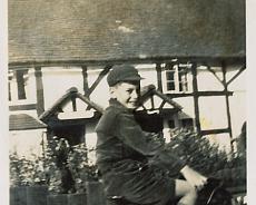 20130819_0001 John Williams aged 10 outside Foxbrook Cottage