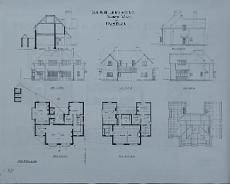 P1060292 Original architect's drawings for Rowington Club by E Llewelyn Edwards who also designed and lived in The Croft in Rowington