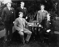 Farmer brothers Hill Farm Five Farmer brothers who moved to Hill Farm, Langley from Himbleton, Droitwich.Standing L to R: Thomas, Walter, James, Henry Percy. Seated: James Herbert,...