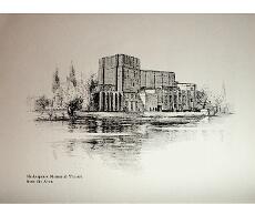 image00008 Drawing from Souvenir Programme from opening of rebuilt Memorial Theatre on 23rd April 1932