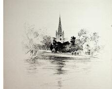 image00020 Drawing from Souvenir Programme from opening of rebuilt Memorial Theatre on 23rd April 1932