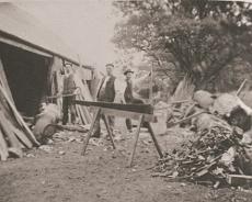 Beardsmore11 Workers in Ludlow's yard - making coffins?
