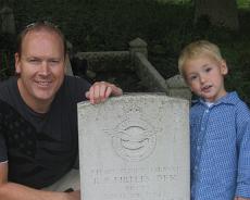 029 Cymon Birtles (RB Birtles' grandson) and his son visiting Rowington for the first time in June 2011
