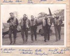 Spitfire_Squadron_pic Flt Sgt Ronald Boswell Birtles and other members of his Spitfire squadron