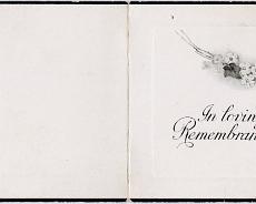 Boyles, Emma - Remembrance Booklet - Outer pages Funeral service card for Emma Boyles 1929
