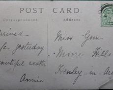 P1070447 Postcard addressed to Miss Gem at Moorhills