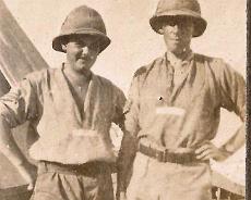 AG Hanson - Palestine 1917 - Tony (Hanson) and friend Anthony Hanson (left) and friend in Palestine 1917