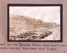 Hanson AG - Palestine Campaign 1917 - 2 Part of the Judea Hills and a rest camp behind the lines from Anthony Hanson's album from when he served in Palestine in 1917-18