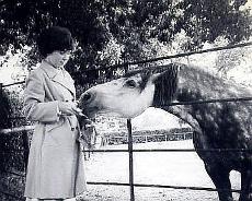 Jean Moulden and Pony The Green Jean Moulden and pony