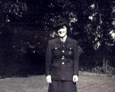 Violet Moulden WVS Violet Moulden in WVS uniform
