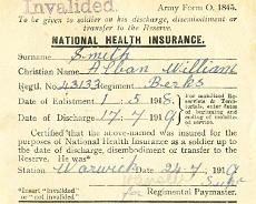 140718_0004a Alban Smith's Health Insurance card