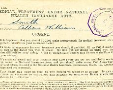 140718_0013 Alban Smith's National Insurance card