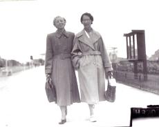 3 Mrs and friend on prom Mrs Florence Sweetman (left) with friend at Skegness