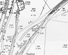 RW1040-20 Map of the original terminus and station at Henley-in-Arden in 1905