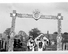 Jubilee Silver jubilee 1935. Rowington School is in the background
