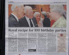 Twins share royal birthday Keith and Jack Hurst meeting the Queen