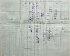 Wroxall Cemetary Plan Hand drawn plan of burial ground from c1990