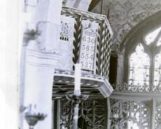 P1070001 Detail of organ loft from 1899 interior photo
