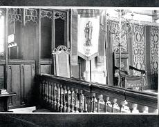 img20211204_0052 North wall of chancel c1950. The two chairs were stolen in 1974