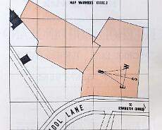 DSC01824 Plan from 1967 Sale details for Cottages and Land on plan No.4 on Mill Lane (then called School Lane)