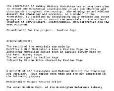 BMSGH1 Inscriptions First Page Another old survey of Honiley Graveyard inscriptions by BMSGH, full document is downloadable by clicking here