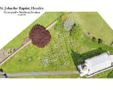 Honiley Graveyard North Photo Honiley Graveyard northern part with grave numbers