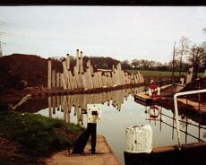 S5309 Work starting on M40 bridge over the canal near Dick's Lane