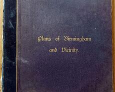 DSC02672 A book of old maps of Birmingham published by the Public Works Committee of Birmingham Town Council in 1884