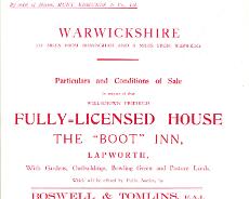 Boot sale 1927 Sale particulars for The Boot from 1927. Full document as PDF file