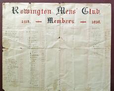 DSC00272 Club Membership roll 1938/39. Note the name of