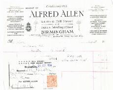 SHDoc2 Invoice for carpet repairs Shakespeare Hall 1934