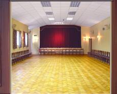 Hall chairs recoloured blue A