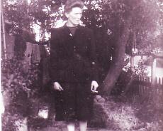 Fisher01 Mrs Frances Phillips (nee Taylor) Mary’s mother in 1961 after her father’s Edward Taylor senior) funeral. Taken by Joe Priest at Brook Villa, Narrow Lane,...