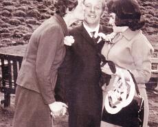 Fisher19 Wedding of Roy and Mary Fisher (nee Taylor) with Mary’s mother Frances at Warwick Reginter Office on 20th February, 1965