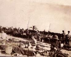 Hanson AG - Palestine Campaign 1917 - 4 (2) Camp scene from Anthony Hanson's album from when he served in Palestine in 1917-18