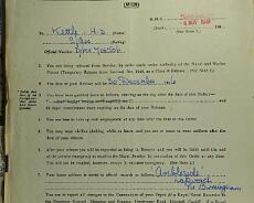 DSC00418 Don Kettle's discharge from the Navy in 1946