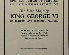 DSC00420 Order of Service for death of George VI