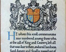 P1070747 Commemorative certificate for Charles John Neale