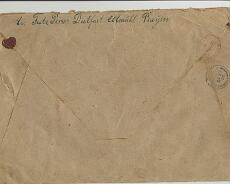 140722_0002 Envelope from letter to Smiths from Fritz Perras and his wife after the war
