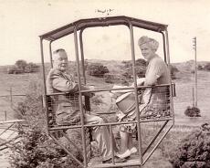 2a Mr and Mrs in cable car Mr Harry Sweetman and Mrs Florence Sweetman on holiday Pwlheli.
