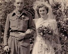 7 Holmes, Waring wedding Gerald and Monica Holmes at their wedding in the ‘50s